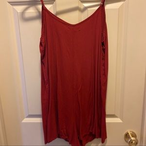 Burnt orange romper!